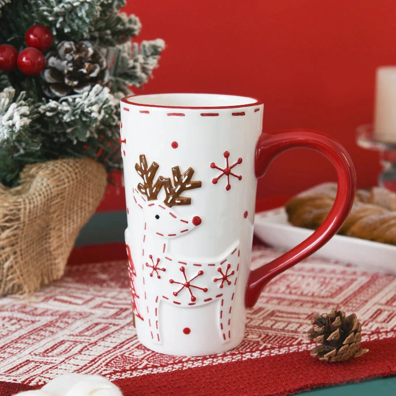 Caneca de Cerâmica Nórdica de Natal - IdealShop