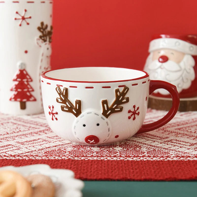 Caneca de Cerâmica Nórdica de Natal - IdealShop